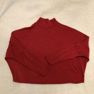 Cropped turtleneck